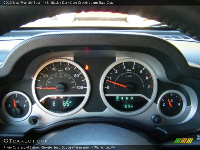  2010 Wrangler Sport 4x4 Sport 4x4 Gauges