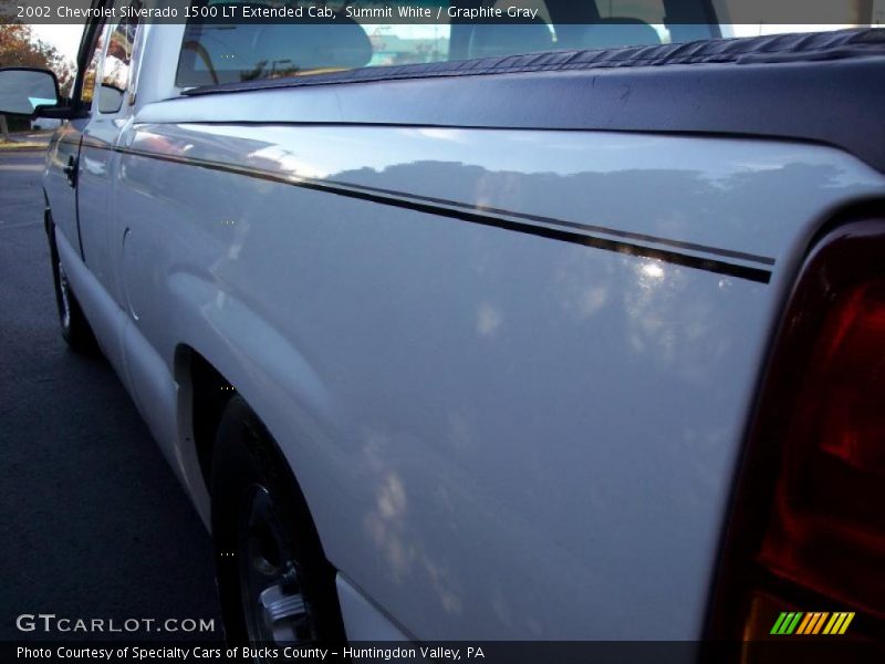 Summit White / Graphite Gray 2002 Chevrolet Silverado 1500 LT Extended Cab