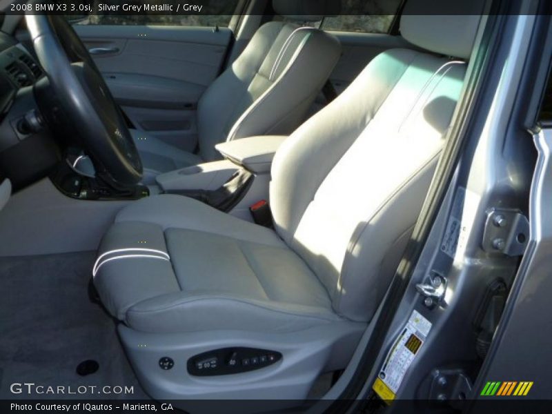 Silver Grey Metallic / Grey 2008 BMW X3 3.0si