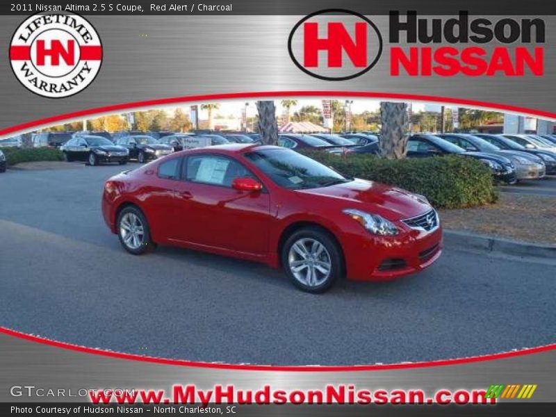 Red Alert / Charcoal 2011 Nissan Altima 2.5 S Coupe