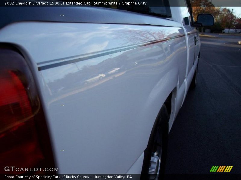 Summit White / Graphite Gray 2002 Chevrolet Silverado 1500 LT Extended Cab