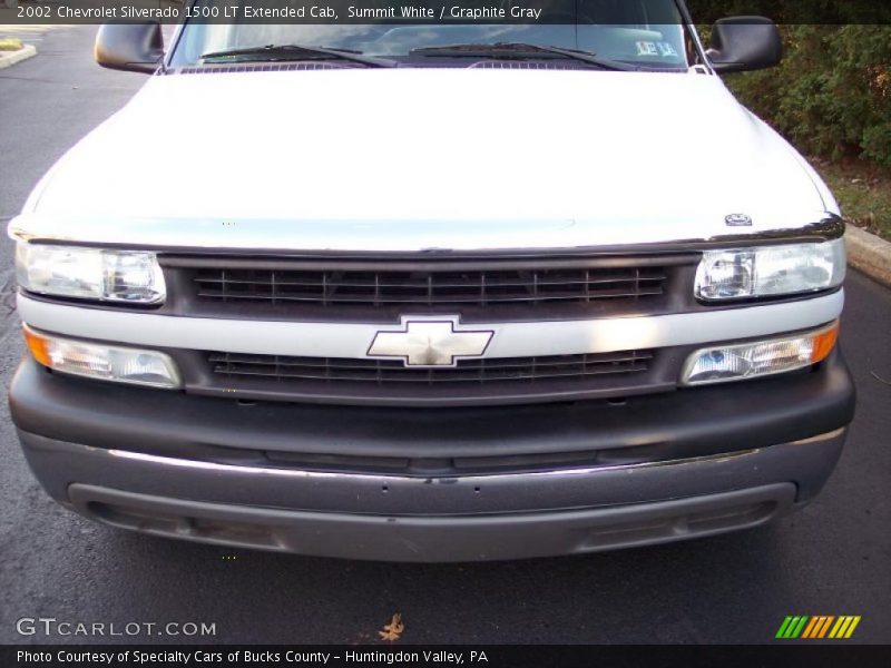 Summit White / Graphite Gray 2002 Chevrolet Silverado 1500 LT Extended Cab