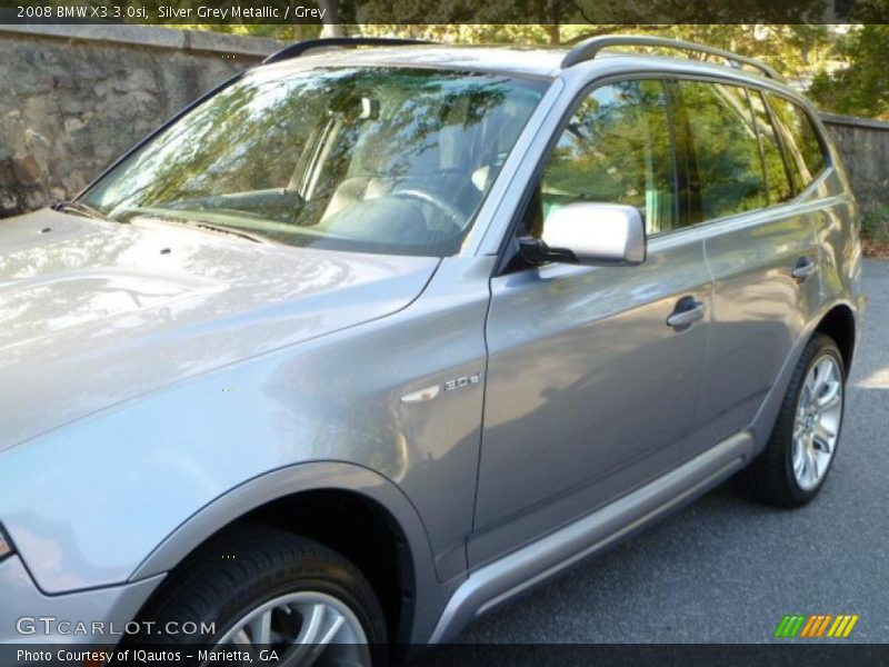 Silver Grey Metallic / Grey 2008 BMW X3 3.0si
