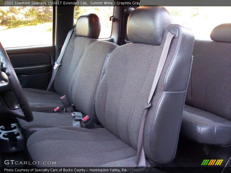 Summit White / Graphite Gray 2002 Chevrolet Silverado 1500 LT Extended Cab