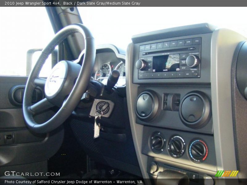 Controls of 2010 Wrangler Sport 4x4