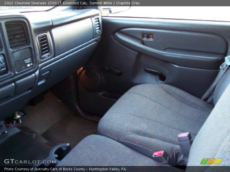 Summit White / Graphite Gray 2002 Chevrolet Silverado 1500 LT Extended Cab