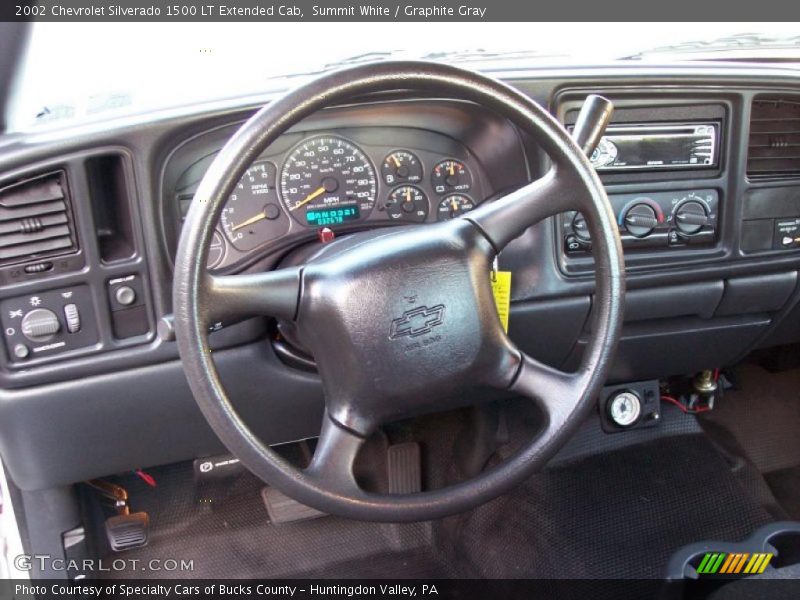 Summit White / Graphite Gray 2002 Chevrolet Silverado 1500 LT Extended Cab