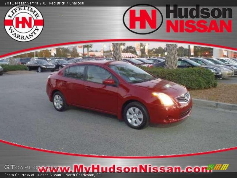 Red Brick / Charcoal 2011 Nissan Sentra 2.0