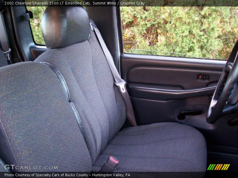Summit White / Graphite Gray 2002 Chevrolet Silverado 1500 LT Extended Cab