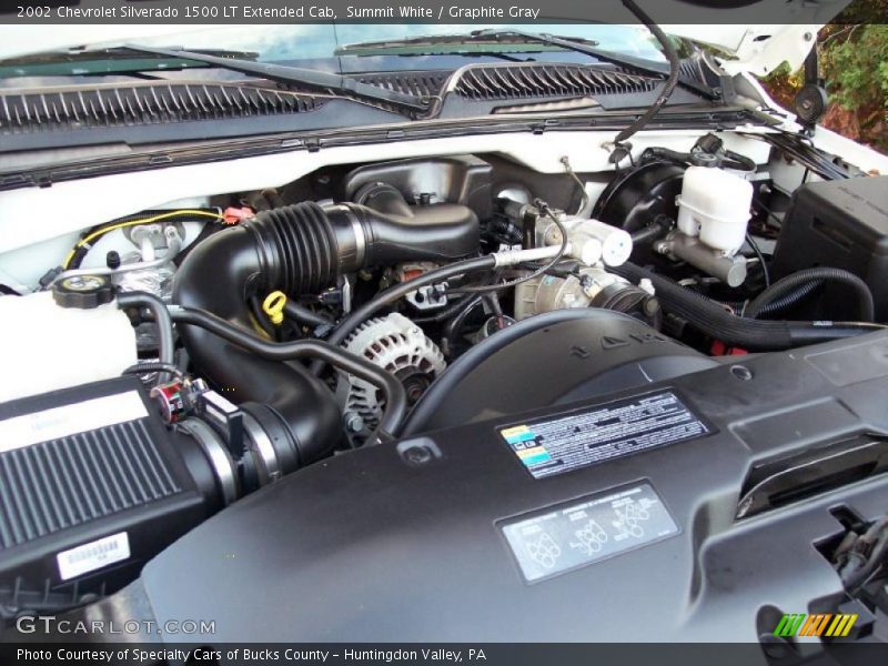 Summit White / Graphite Gray 2002 Chevrolet Silverado 1500 LT Extended Cab