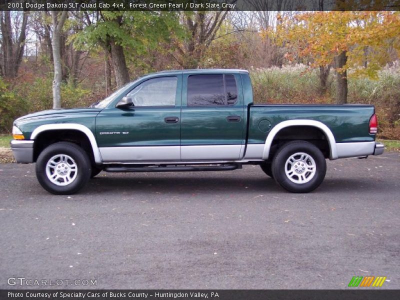  2001 Dakota SLT Quad Cab 4x4 Forest Green Pearl
