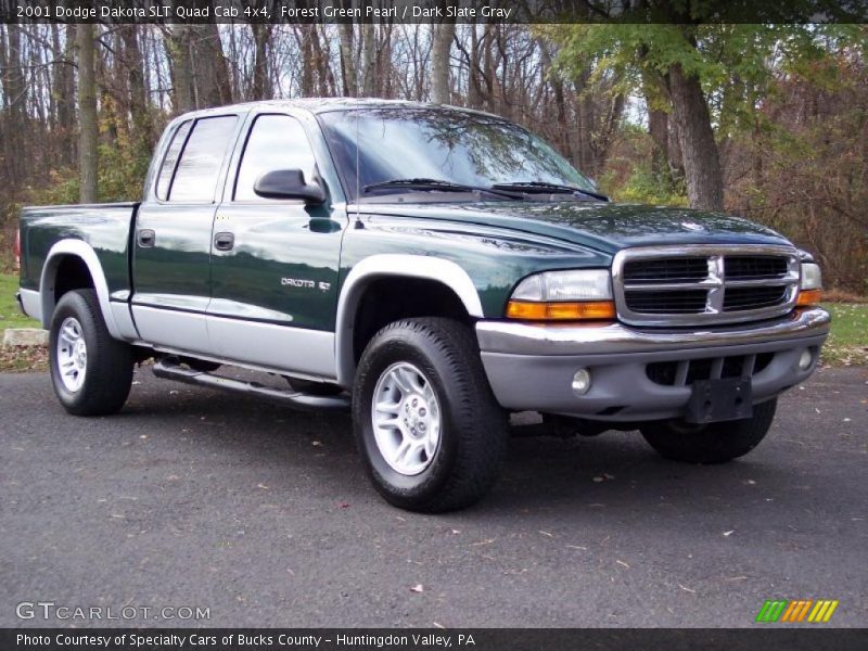  2001 Dakota SLT Quad Cab 4x4 Forest Green Pearl