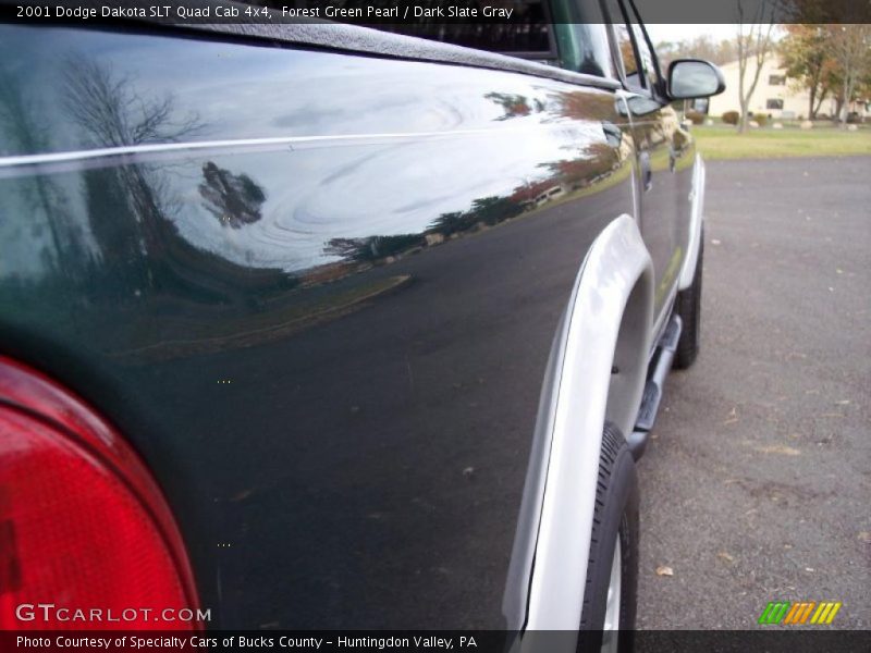Forest Green Pearl / Dark Slate Gray 2001 Dodge Dakota SLT Quad Cab 4x4