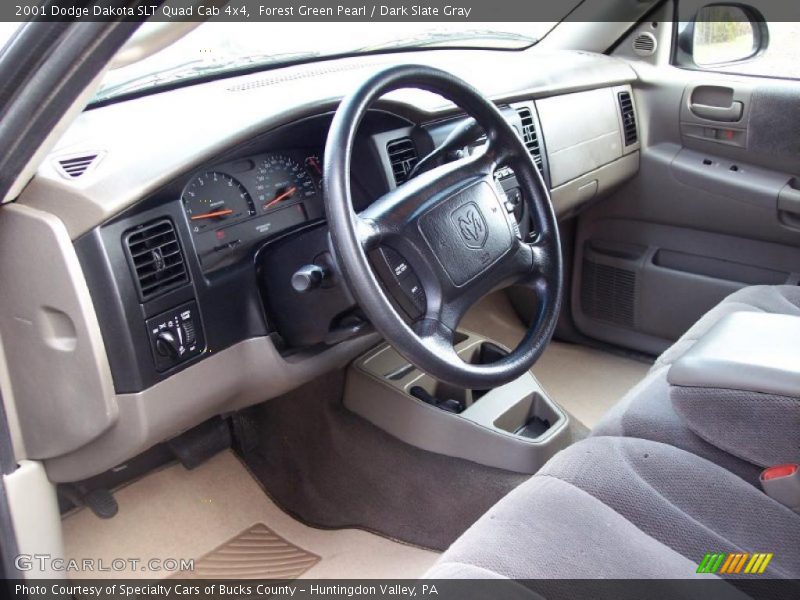  2001 Dakota SLT Quad Cab 4x4 Dark Slate Gray Interior