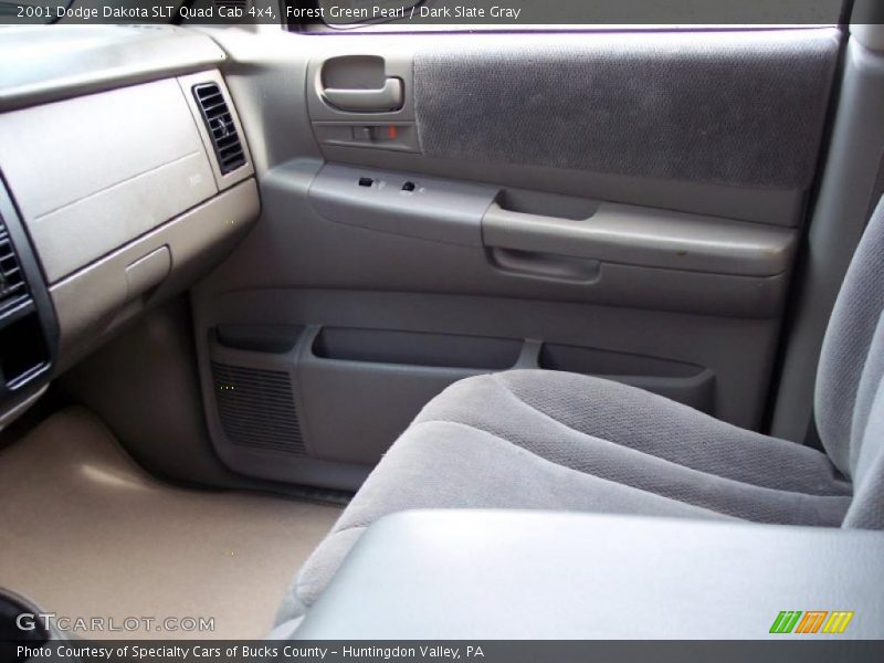 Forest Green Pearl / Dark Slate Gray 2001 Dodge Dakota SLT Quad Cab 4x4