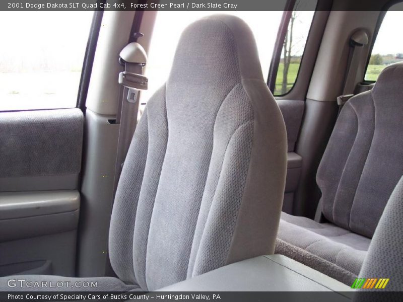 Forest Green Pearl / Dark Slate Gray 2001 Dodge Dakota SLT Quad Cab 4x4