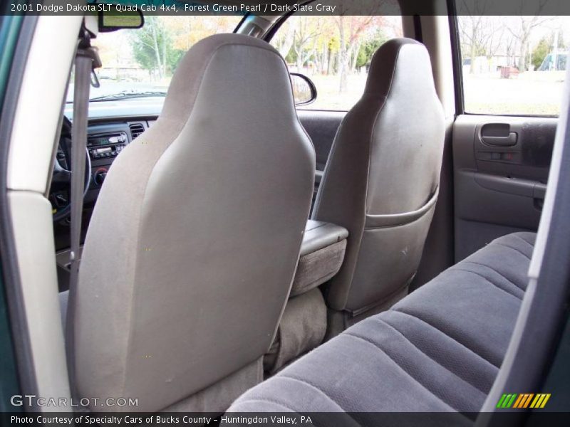 Forest Green Pearl / Dark Slate Gray 2001 Dodge Dakota SLT Quad Cab 4x4
