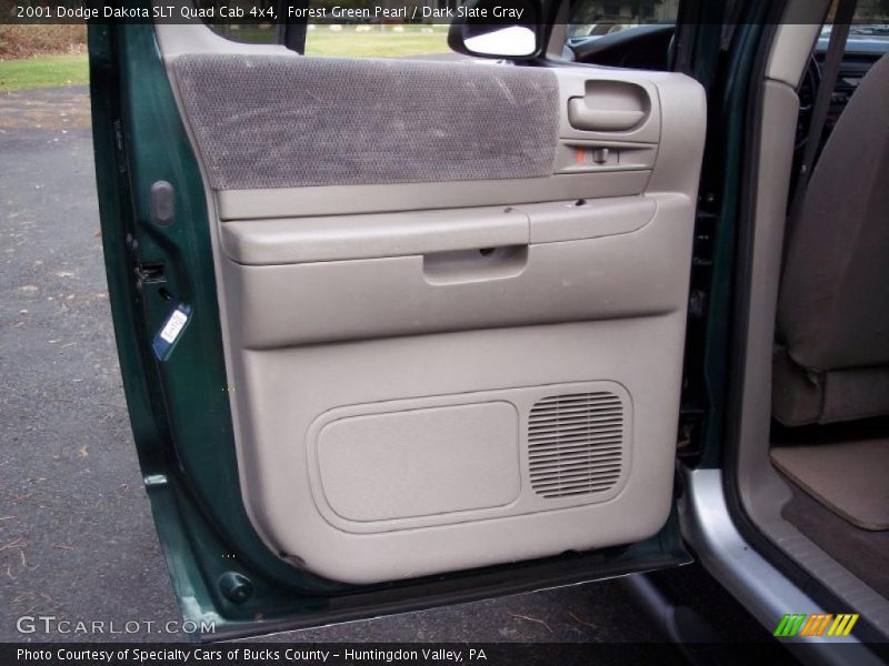 Forest Green Pearl / Dark Slate Gray 2001 Dodge Dakota SLT Quad Cab 4x4