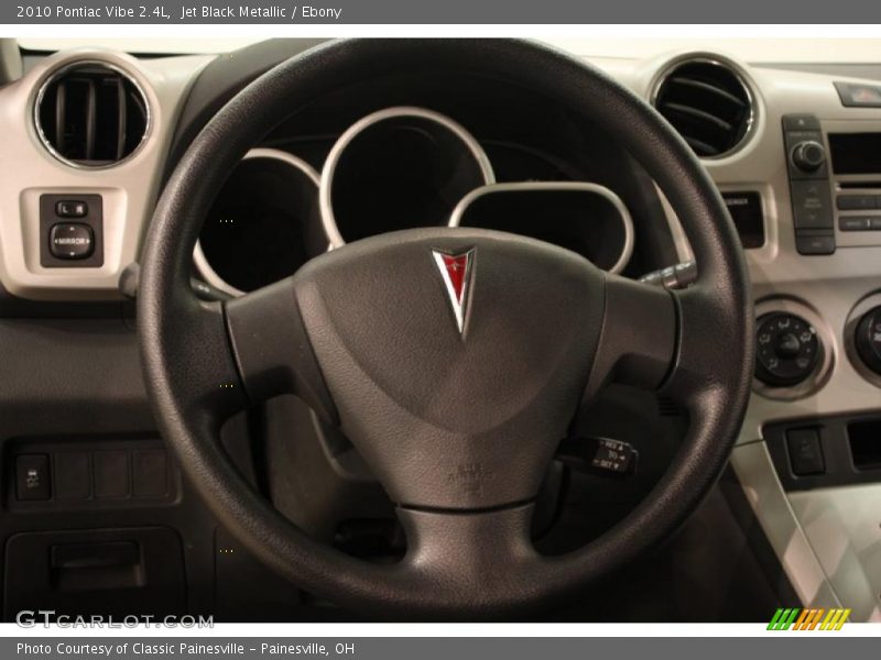 Jet Black Metallic / Ebony 2010 Pontiac Vibe 2.4L