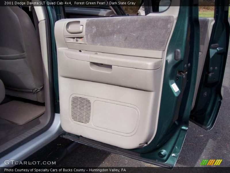 Forest Green Pearl / Dark Slate Gray 2001 Dodge Dakota SLT Quad Cab 4x4
