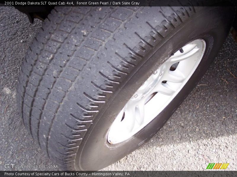 Forest Green Pearl / Dark Slate Gray 2001 Dodge Dakota SLT Quad Cab 4x4
