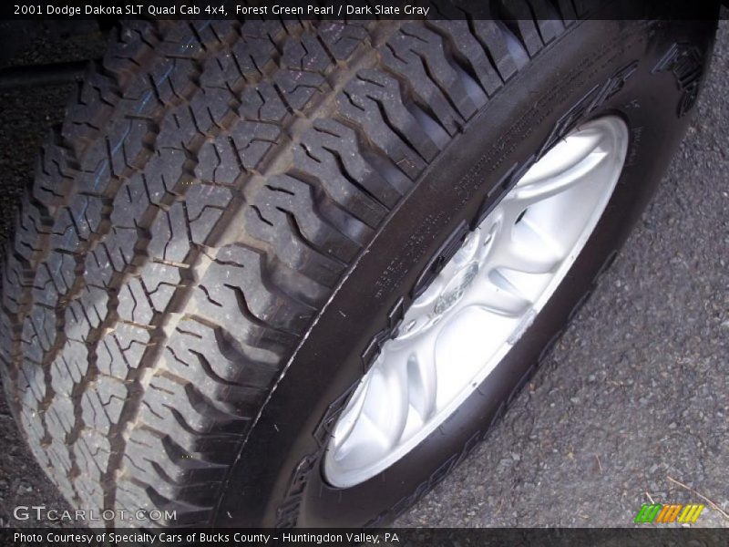 Forest Green Pearl / Dark Slate Gray 2001 Dodge Dakota SLT Quad Cab 4x4