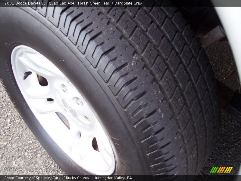 Forest Green Pearl / Dark Slate Gray 2001 Dodge Dakota SLT Quad Cab 4x4