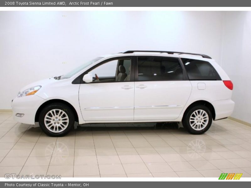 Arctic Frost Pearl / Fawn 2008 Toyota Sienna Limited AWD