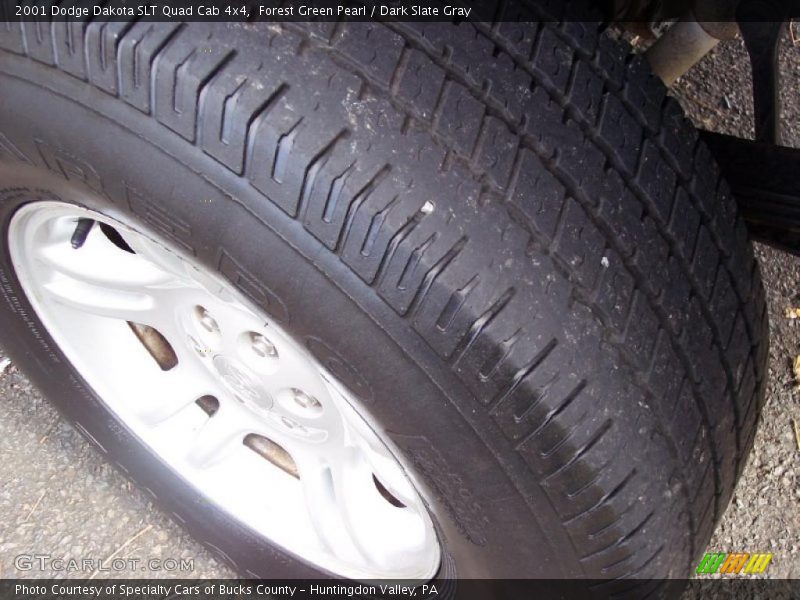 Forest Green Pearl / Dark Slate Gray 2001 Dodge Dakota SLT Quad Cab 4x4