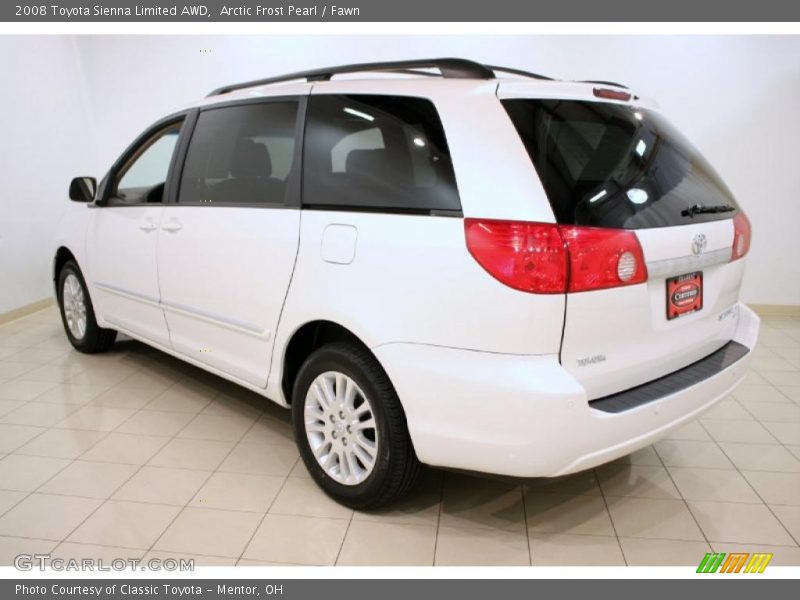 Arctic Frost Pearl / Fawn 2008 Toyota Sienna Limited AWD