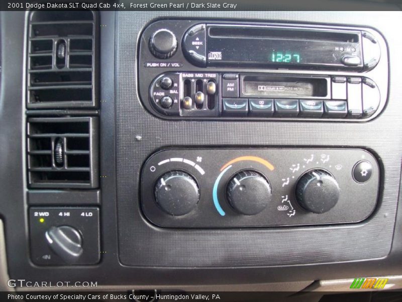 Forest Green Pearl / Dark Slate Gray 2001 Dodge Dakota SLT Quad Cab 4x4