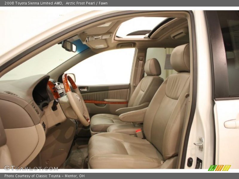 Arctic Frost Pearl / Fawn 2008 Toyota Sienna Limited AWD