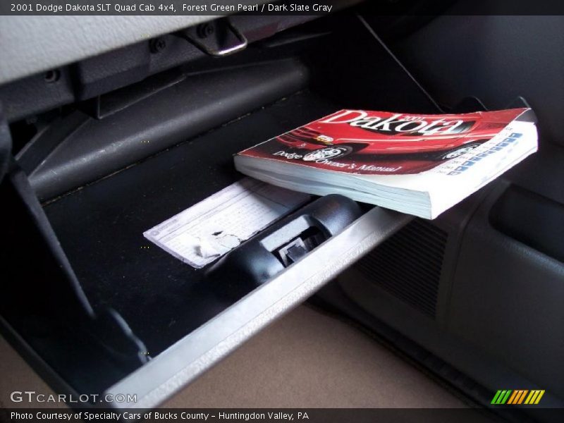 Forest Green Pearl / Dark Slate Gray 2001 Dodge Dakota SLT Quad Cab 4x4