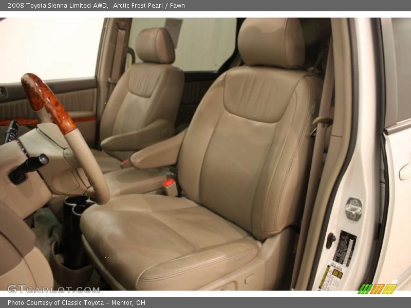 Arctic Frost Pearl / Fawn 2008 Toyota Sienna Limited AWD