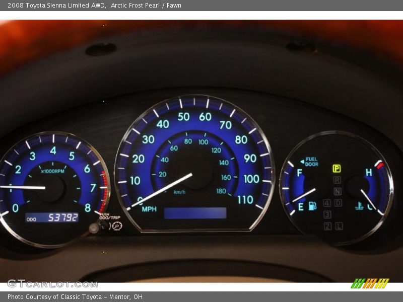 Arctic Frost Pearl / Fawn 2008 Toyota Sienna Limited AWD