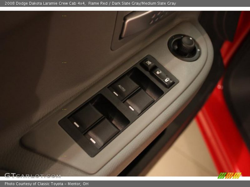 Flame Red / Dark Slate Gray/Medium Slate Gray 2008 Dodge Dakota Laramie Crew Cab 4x4