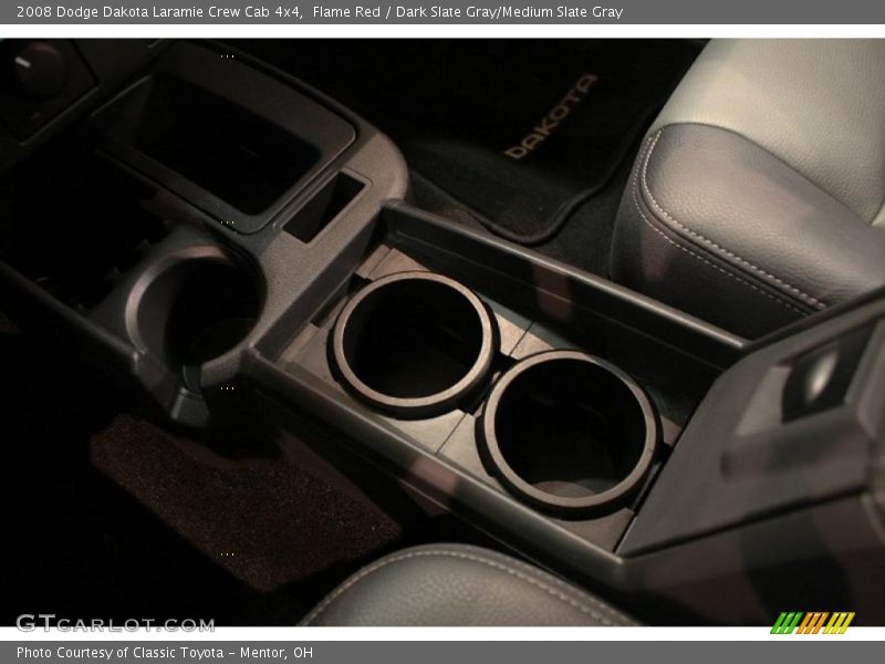 Flame Red / Dark Slate Gray/Medium Slate Gray 2008 Dodge Dakota Laramie Crew Cab 4x4