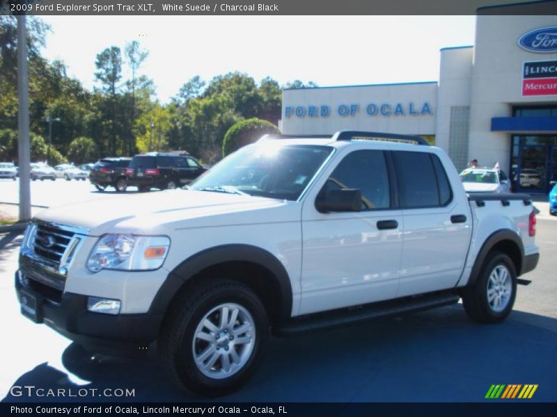 White Suede / Charcoal Black 2009 Ford Explorer Sport Trac XLT