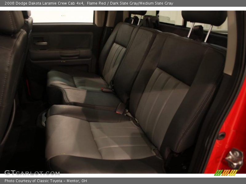 Flame Red / Dark Slate Gray/Medium Slate Gray 2008 Dodge Dakota Laramie Crew Cab 4x4