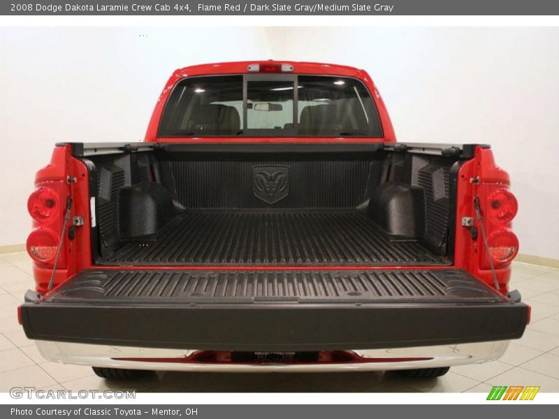 Flame Red / Dark Slate Gray/Medium Slate Gray 2008 Dodge Dakota Laramie Crew Cab 4x4