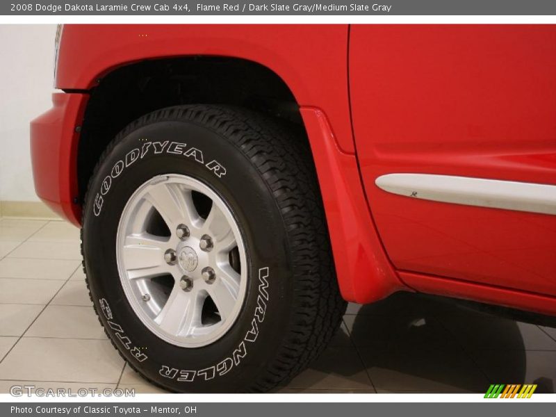 Flame Red / Dark Slate Gray/Medium Slate Gray 2008 Dodge Dakota Laramie Crew Cab 4x4