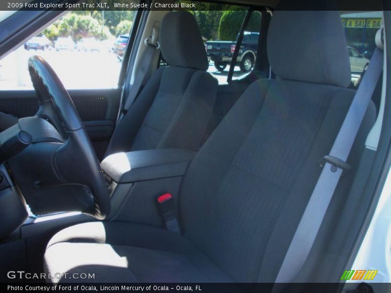White Suede / Charcoal Black 2009 Ford Explorer Sport Trac XLT