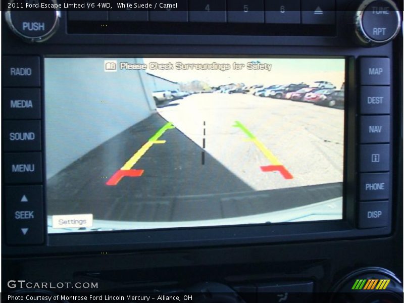 White Suede / Camel 2011 Ford Escape Limited V6 4WD