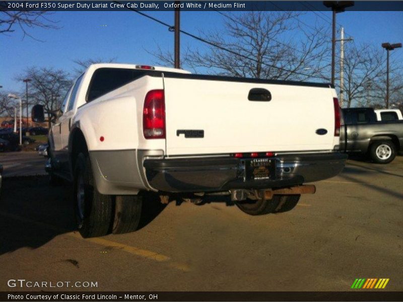 Oxford White / Medium Flint 2004 Ford F350 Super Duty Lariat Crew Cab Dually