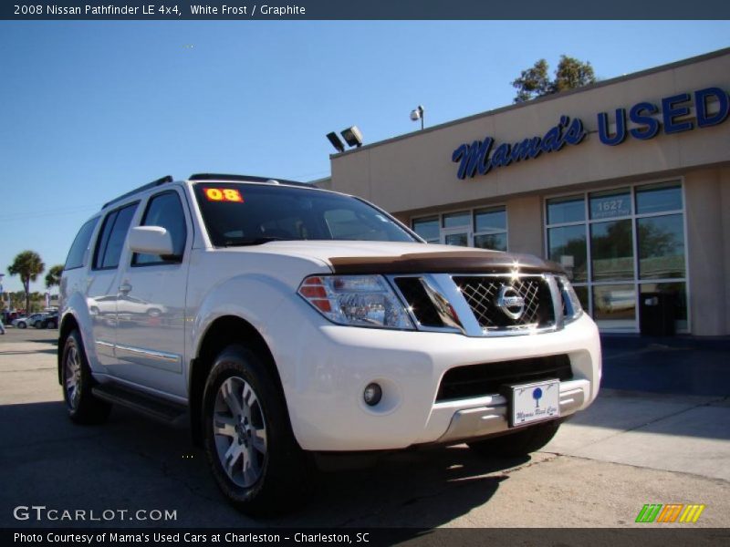 White Frost / Graphite 2008 Nissan Pathfinder LE 4x4