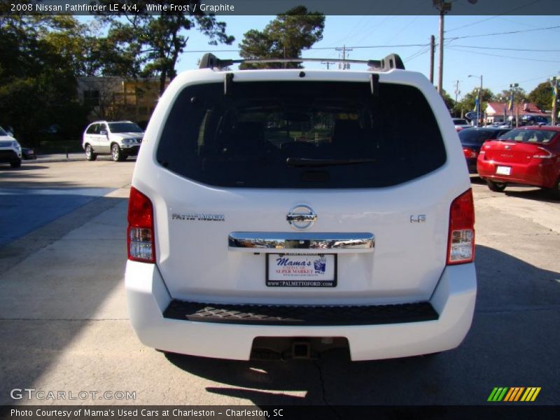 White Frost / Graphite 2008 Nissan Pathfinder LE 4x4