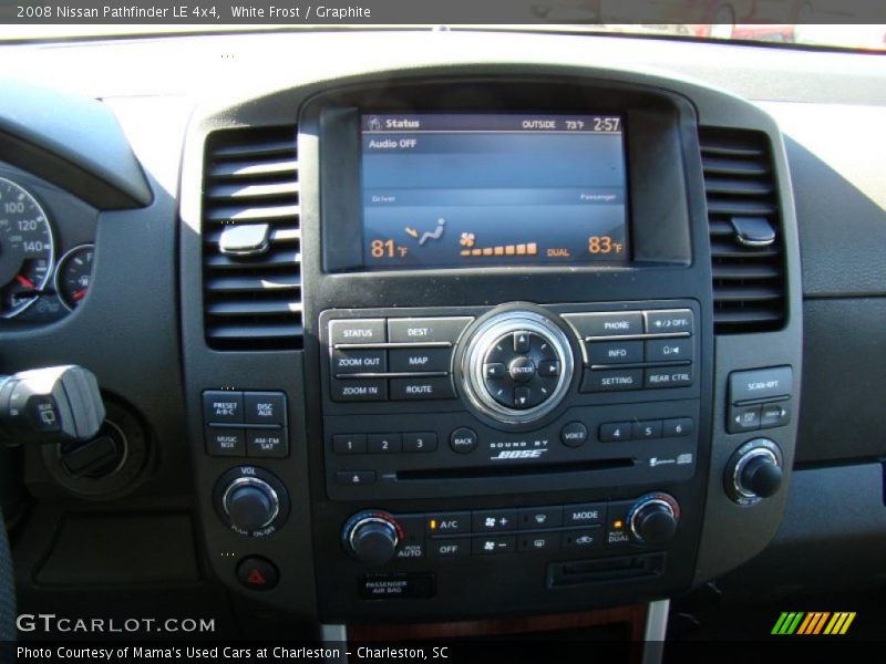 White Frost / Graphite 2008 Nissan Pathfinder LE 4x4