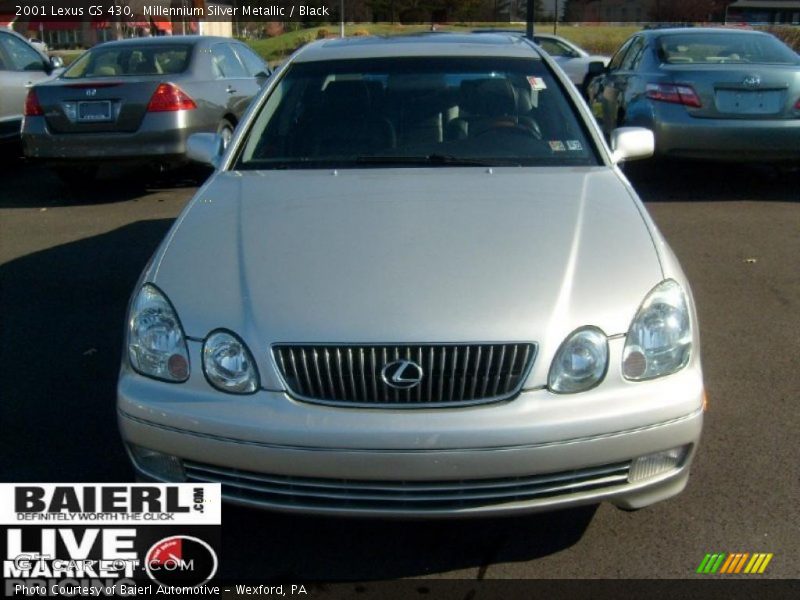 Millennium Silver Metallic / Black 2001 Lexus GS 430