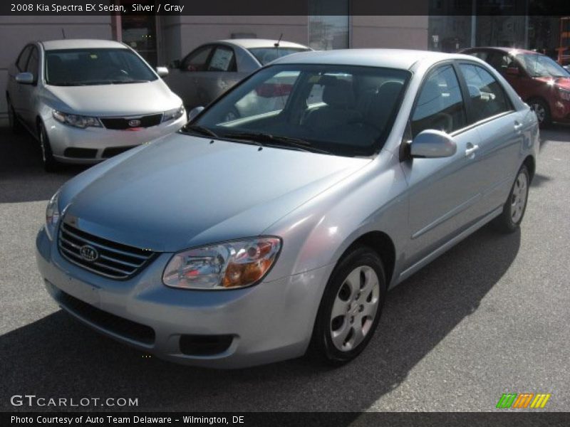 Silver / Gray 2008 Kia Spectra EX Sedan