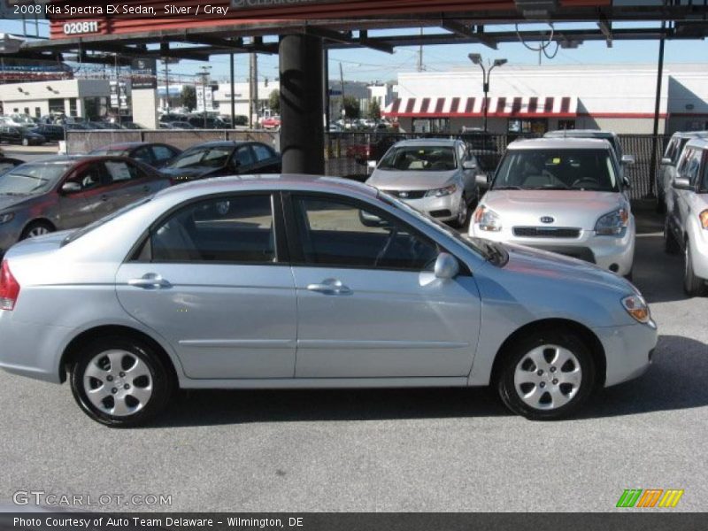 Silver / Gray 2008 Kia Spectra EX Sedan